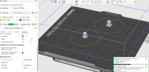 Abbildung 10: : Einstellungen in der BambuLab-App (L. Goroncy)